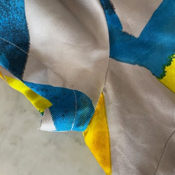 SEE BY CHLOE Vintage Silk Short Sleeve Mini Sheath Dress - Picture 16 of 17